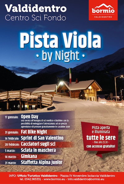 La PISTA VIOLA rallegra le serate in VALDIDENTRO